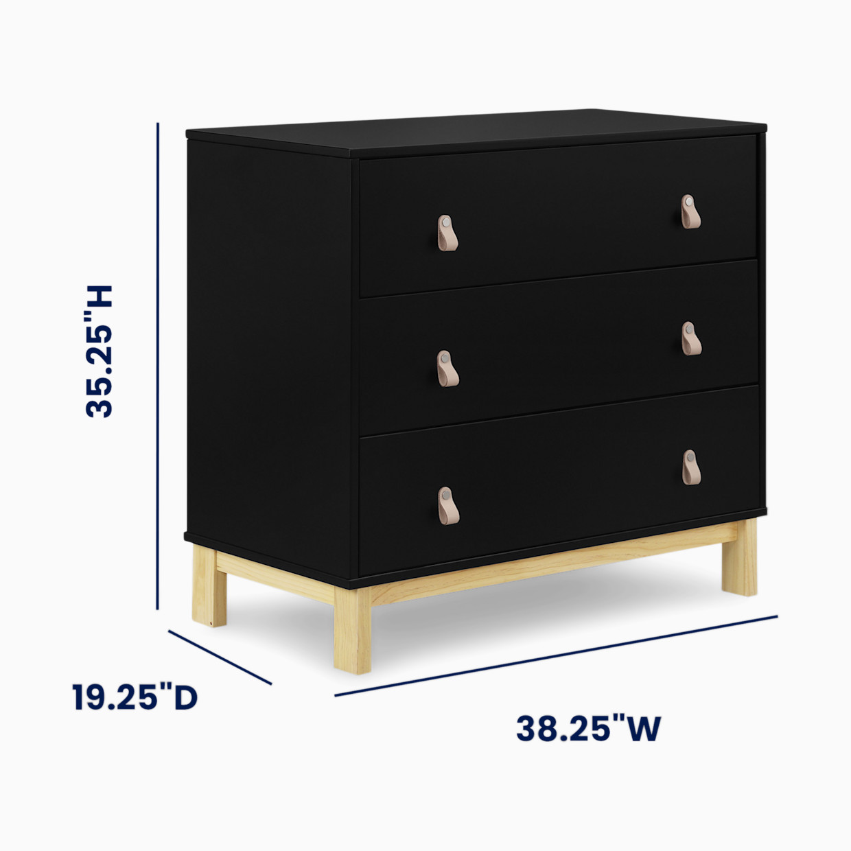 Delta Children babyGap Legacy 3 Drawer Dresser - Ebony/Natural.