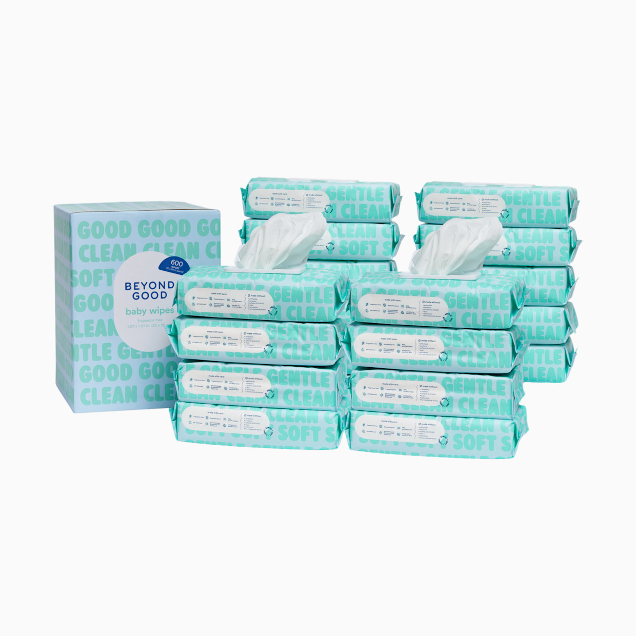 Beyond Good 99% Purified Water Baby Wipes - Fragrance Free, 1080 Count.