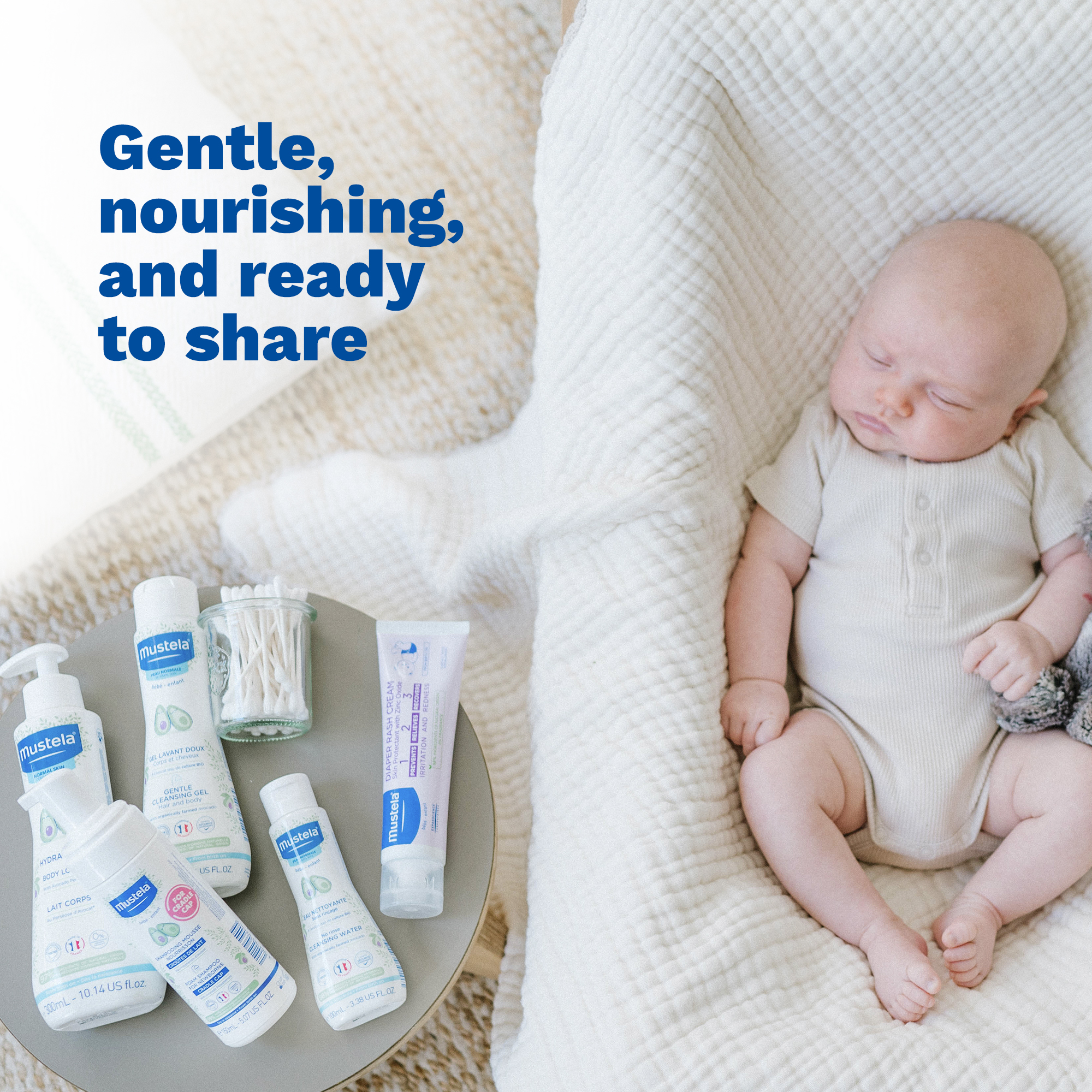 Mustela Baby Skincare Starter Set.