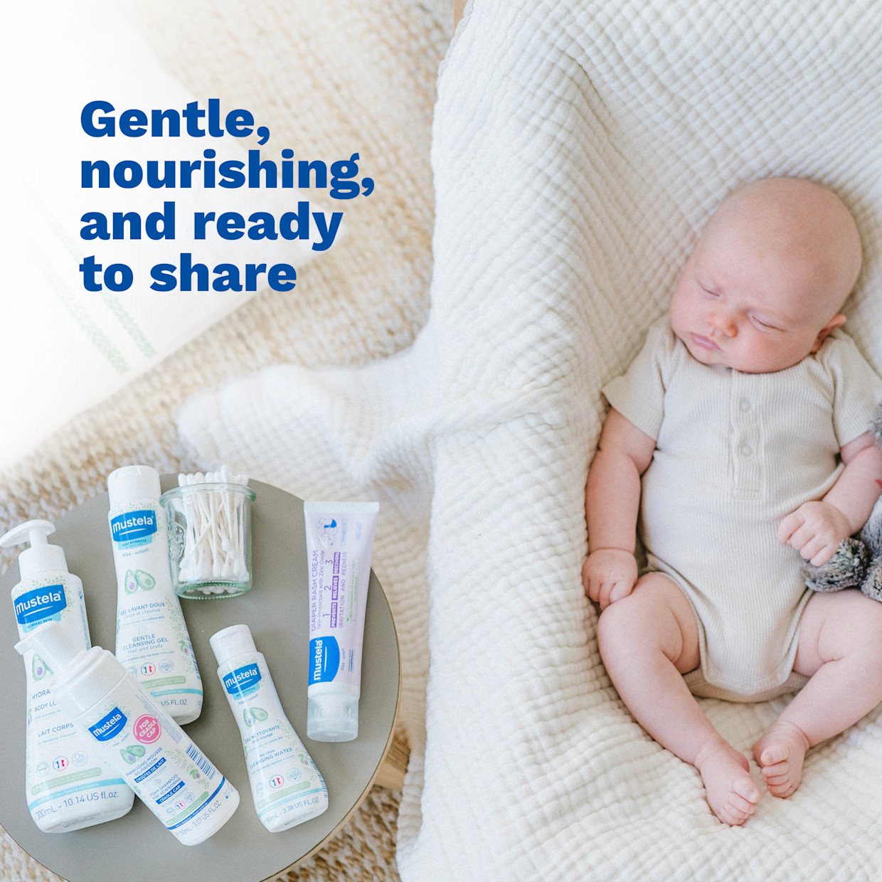 Mustela Baby Skincare Starter Set.