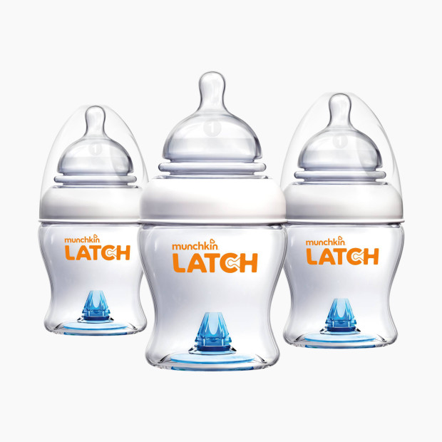 Munchkin Latch BPA-Free Bottle - White, 4 Ounce, 3 Pack.