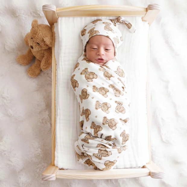 Caden Lane Bamboo Waffle Oversized Swaddle Blanket.