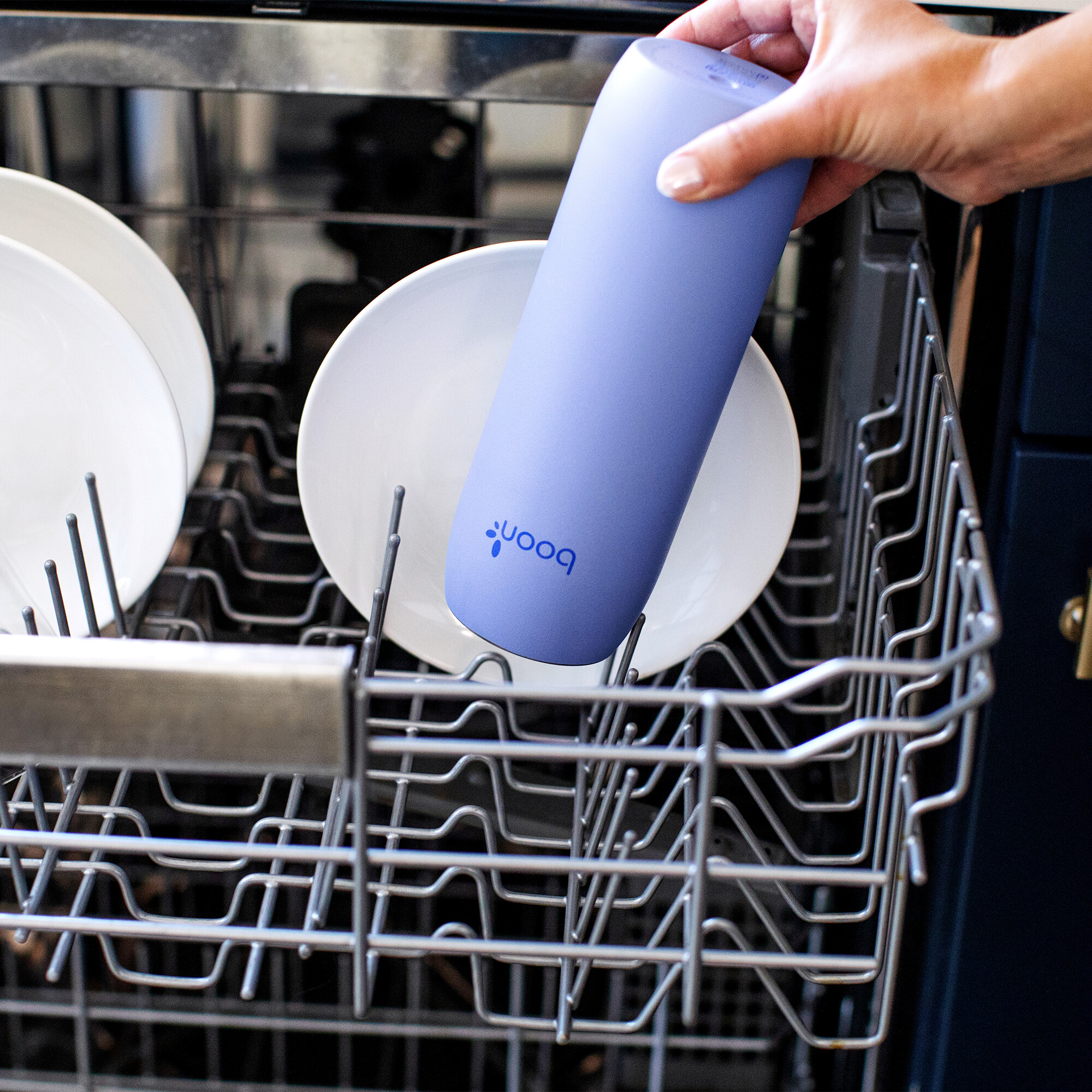 Boon FROSH Stainless Steel Portable Milk Chiller - Blue.