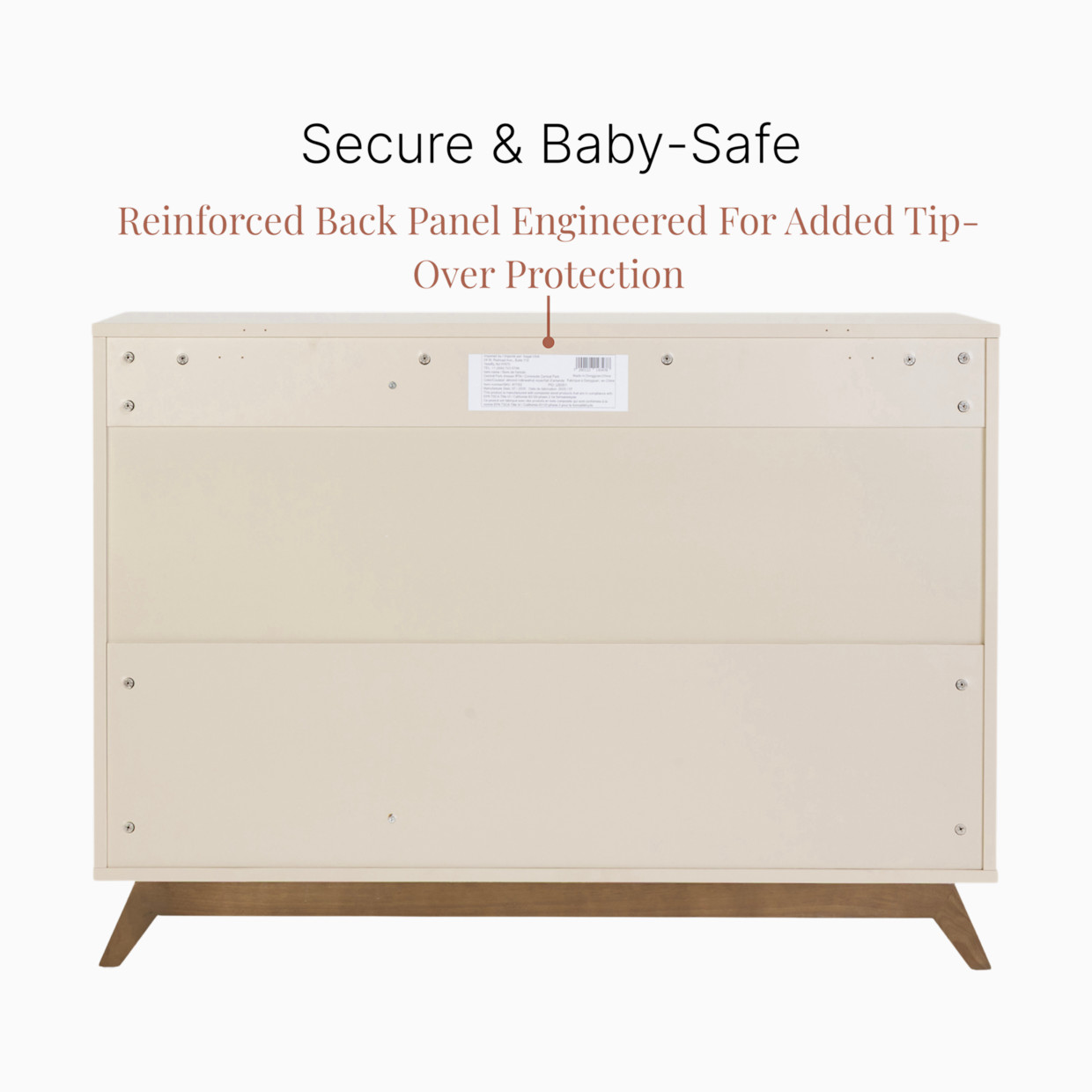 dadada Central Park 3-Drawer Dresser - Almond Milk/Natural.