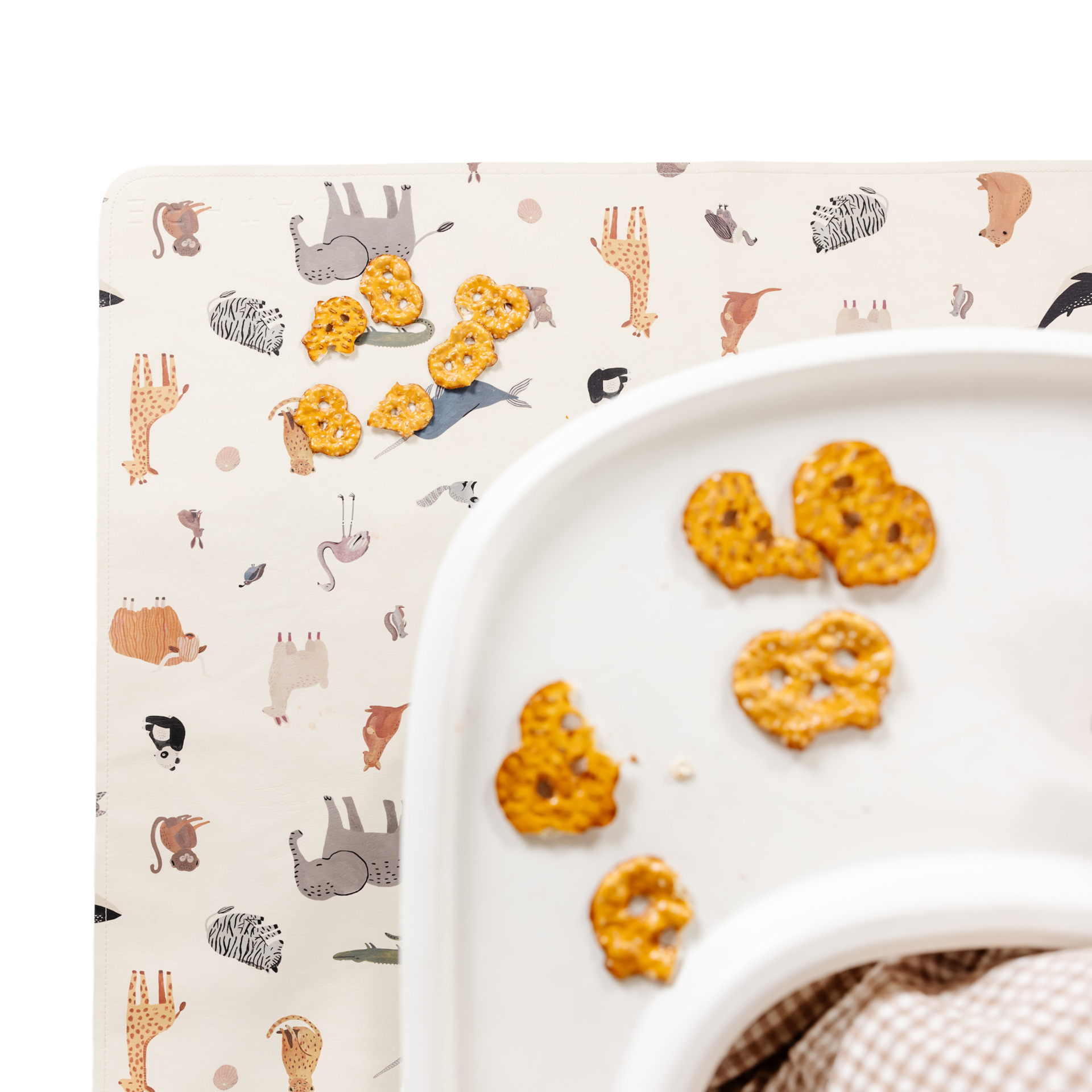 Gathre Easy Clean High Chair & Play Mat - Menagerie.