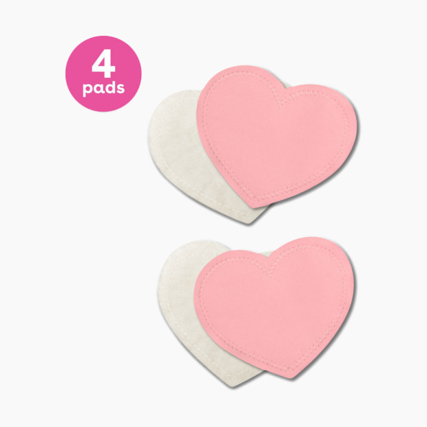 Bamboobies Washable Nursing Pads (2 Pair) Regular - Pink.