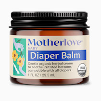 Motherlove Diaper Balm (1 oz) Organic Herbal Diaper Rash Cream—Cloth Safe, Zinc Oxide- Petroleum-Free—Ideal diaper Bag Size