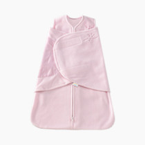 HALO Micro-Fleece Sleepsack Swaddle, 3-Way Adjustable Swaddle Blanket for Newborn and Infants, TOG 3.0 for Cold Climates, Hip Healthy, Soft Pink, Small, 3-6 Months