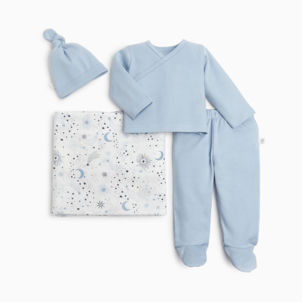Tiny Kind New Arrivals Organic 4 Piece Gift Set - Starry Night, Newborn.