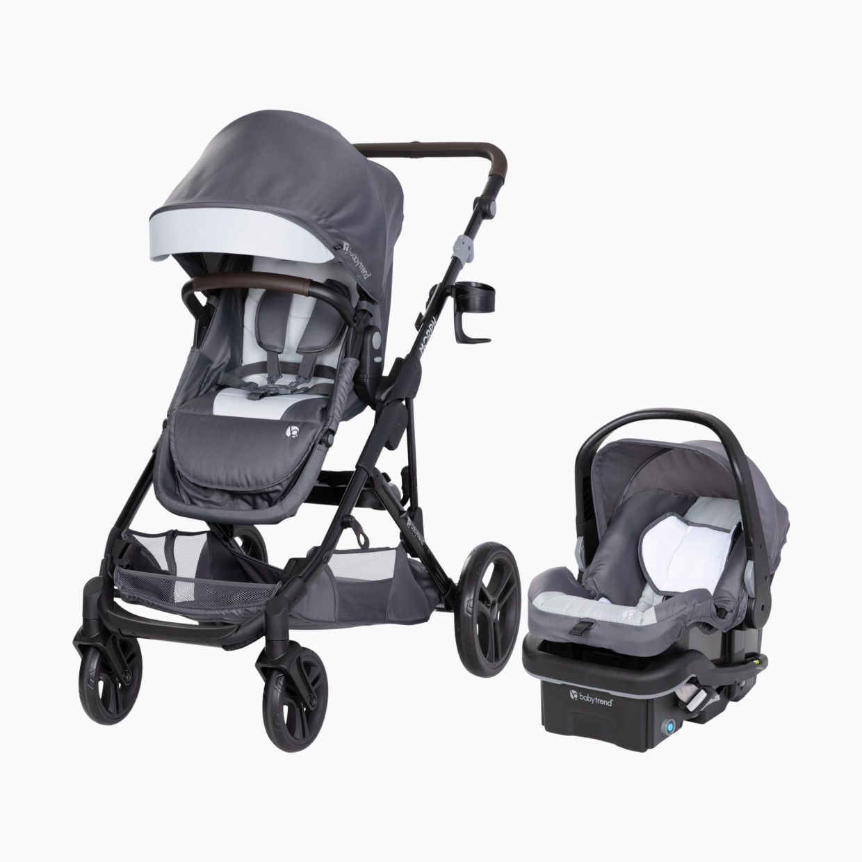Baby Trend Morph Single to Double Modular Travel System - Dash Grey.