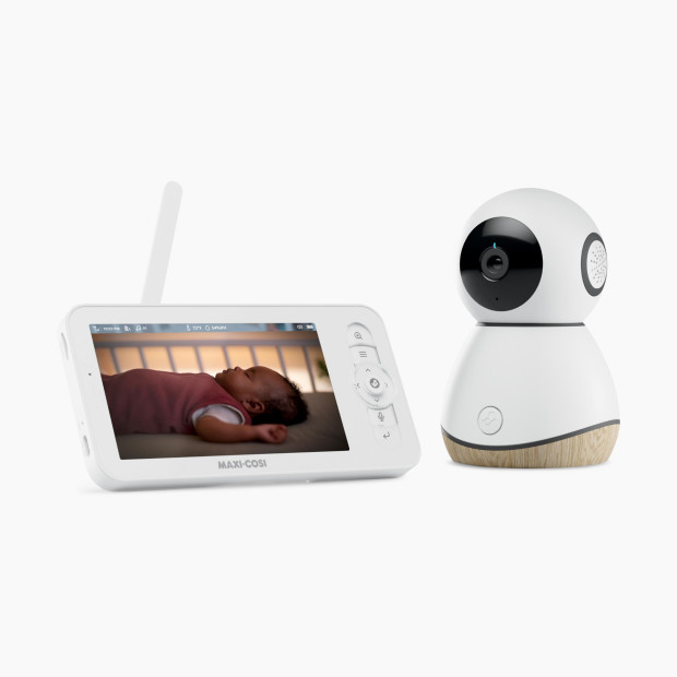 Maxi-Cosi See Pro 360 Baby Monitor - White/Wood Tone.