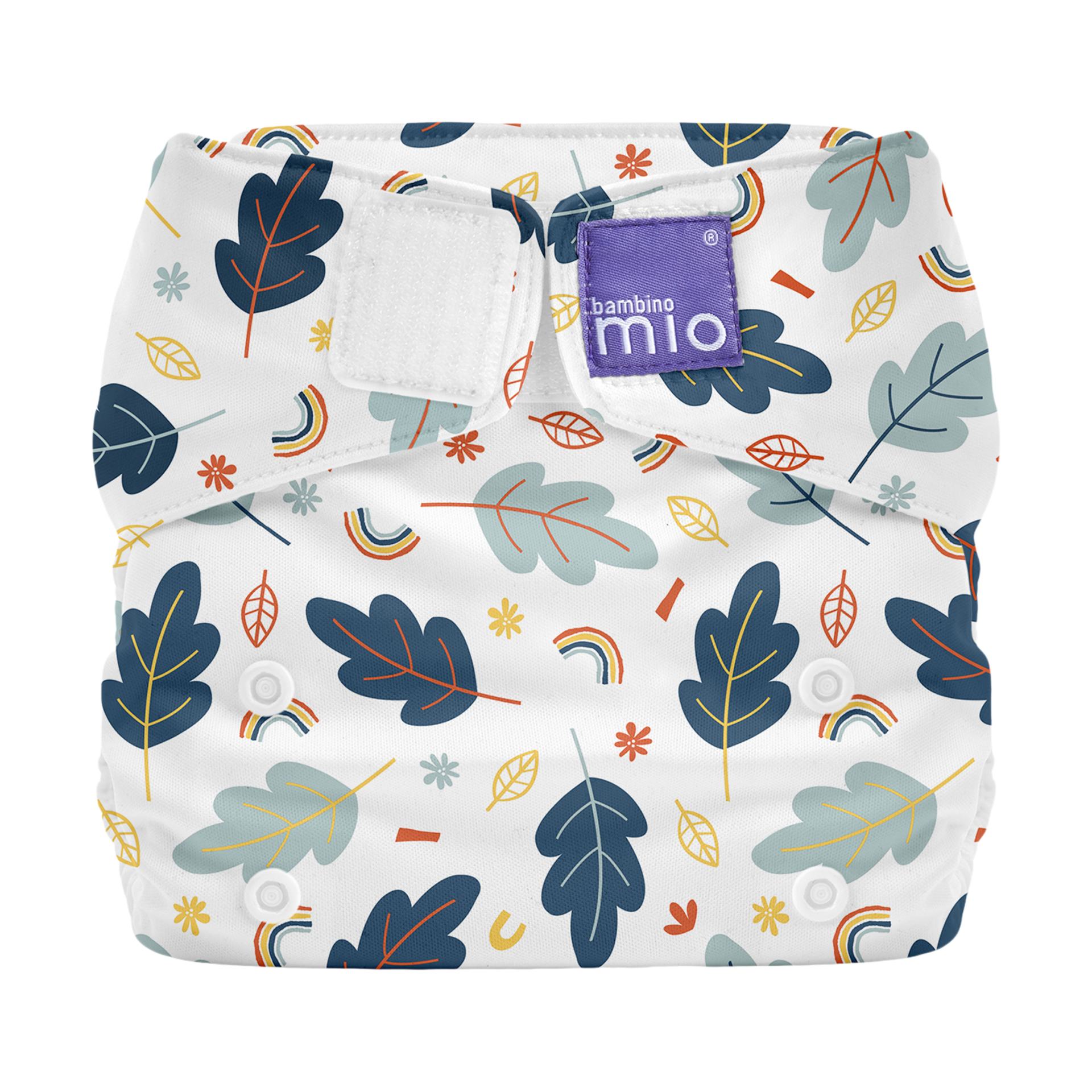 Bambino Mio Miosolo Classic Cloth Diaper - Little Leaves, One Size (8-35 Lbs).