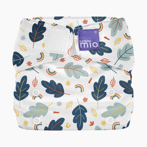 Bambino Mio Miosolo Classic Cloth Diaper - Little Leaves, One Size (8-35 Lbs).
