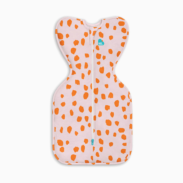 Love to Dream Printed Swaddle Up Original 1.0 TOG - Pink -Jumbo Animal, Small.