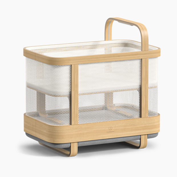 Cradlewise All-In-One Bassinet, Smart Crib, Baby Monitor - Natural.