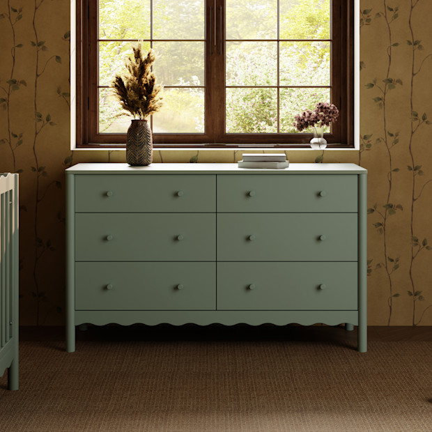 babyletto Swell 6-Drawer Wide Assembled Dresser.