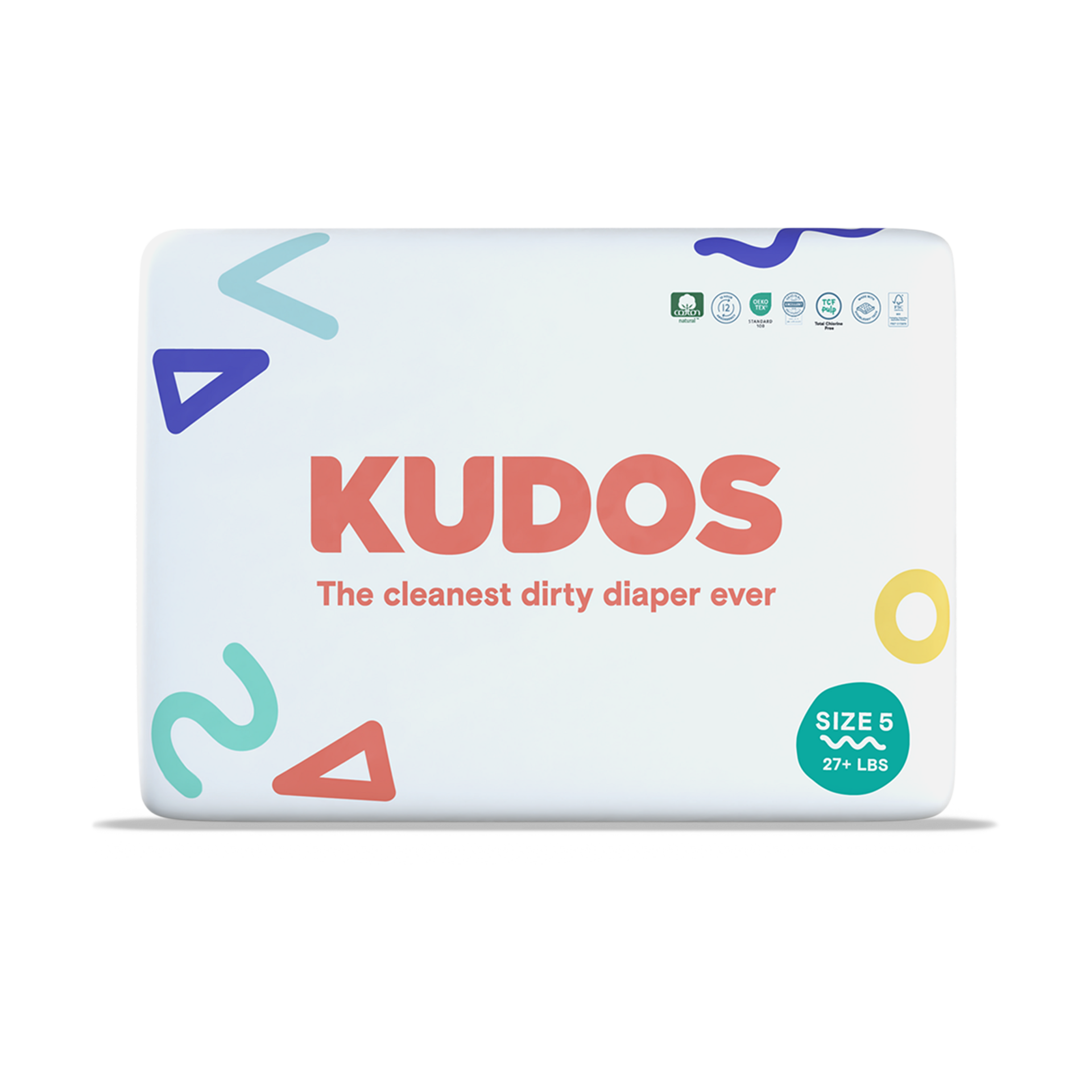 Kudos Diapers, Monthly Supply Size 5, 138 Count Babylist Shop