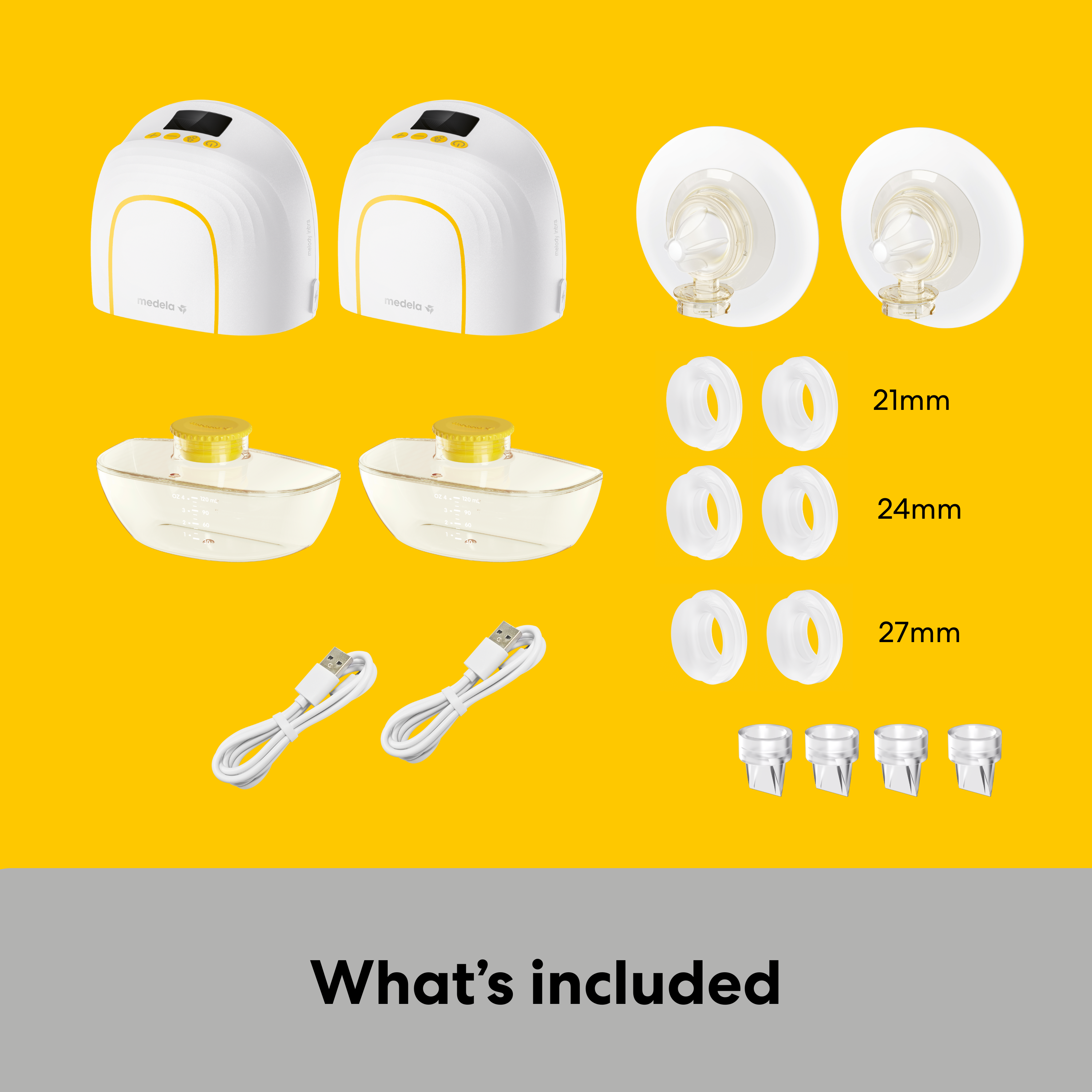Medela Melody InBra Wearable Double Electric Breast Pump.