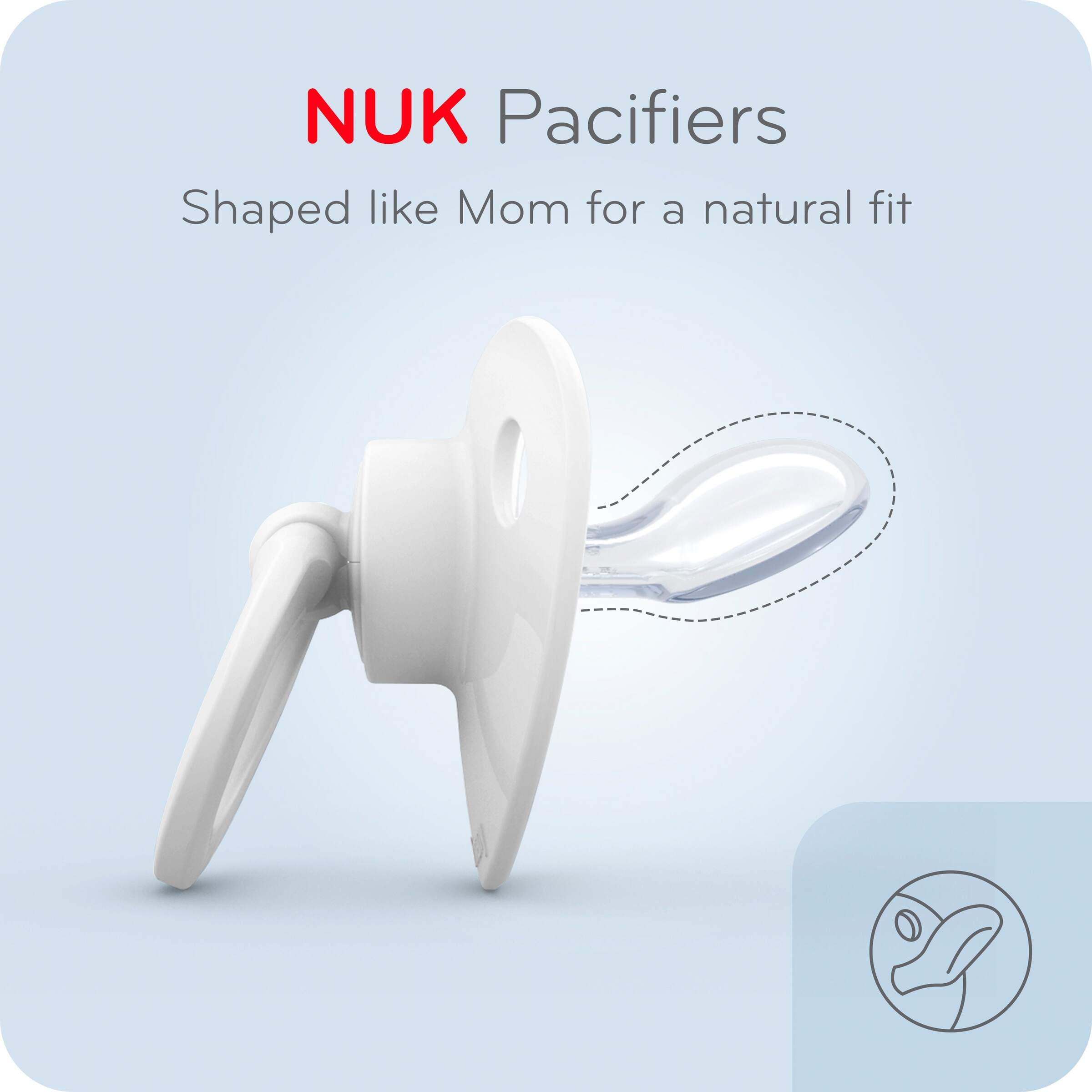 NUK Simply Natural Bottle with SafeTemp 9-Piece Gift Set - White.