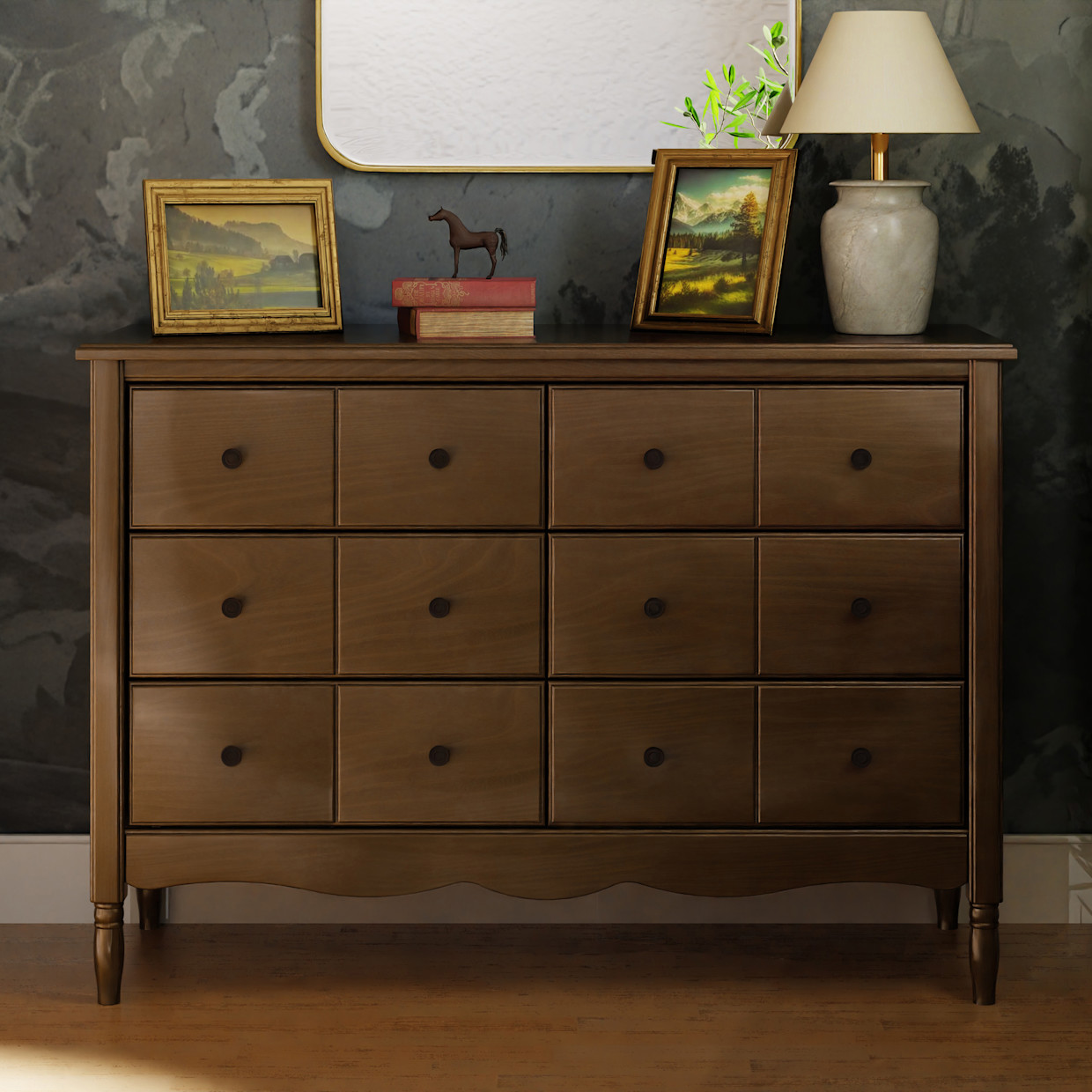 Namesake Liberty 6-Drawer Dresser - Natural Walnut.