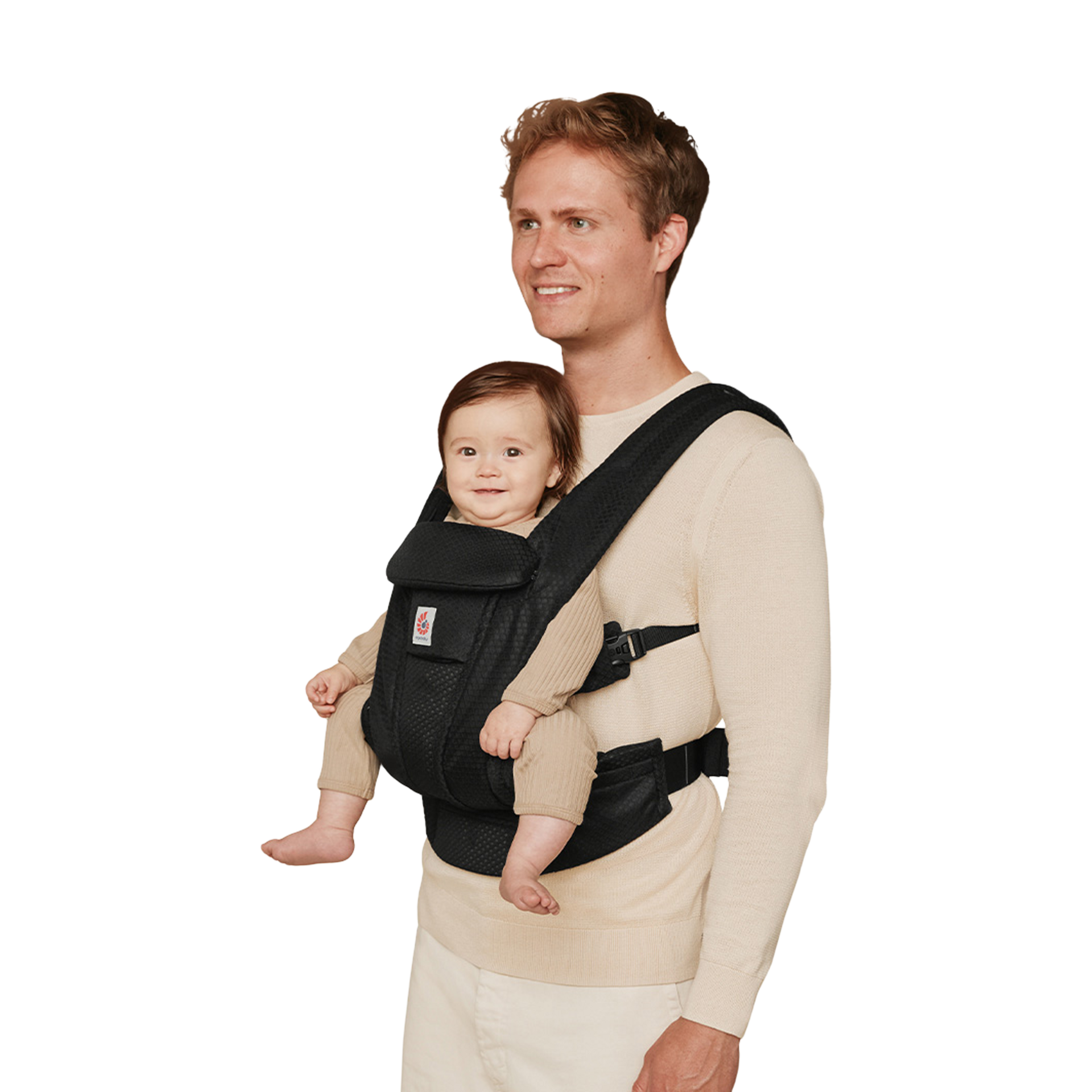 Ergobaby Omni Deluxe Carrier - Onyx Black Mesh.