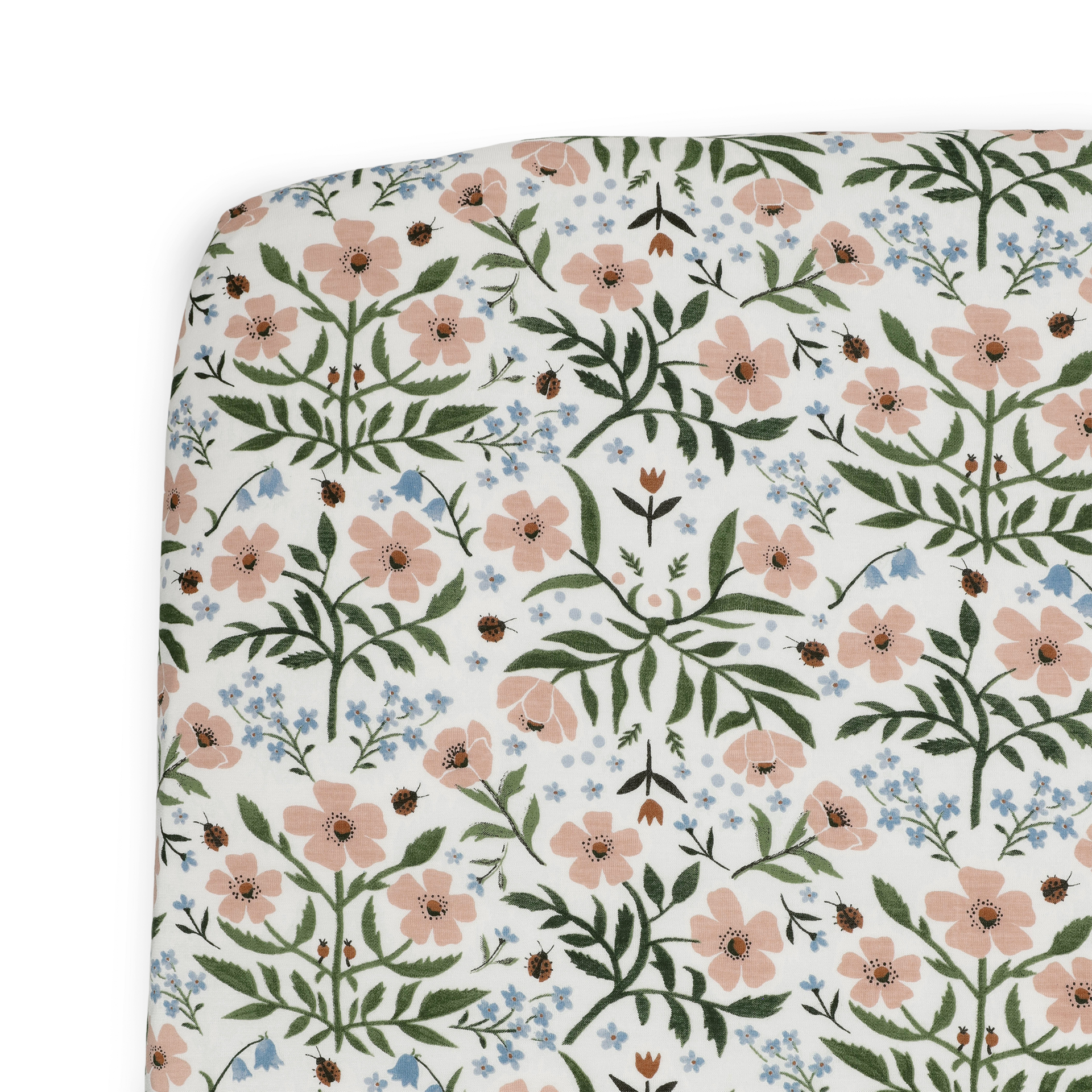 Little Unicorn Stretch Knit Crib Sheet - Wild Rose.