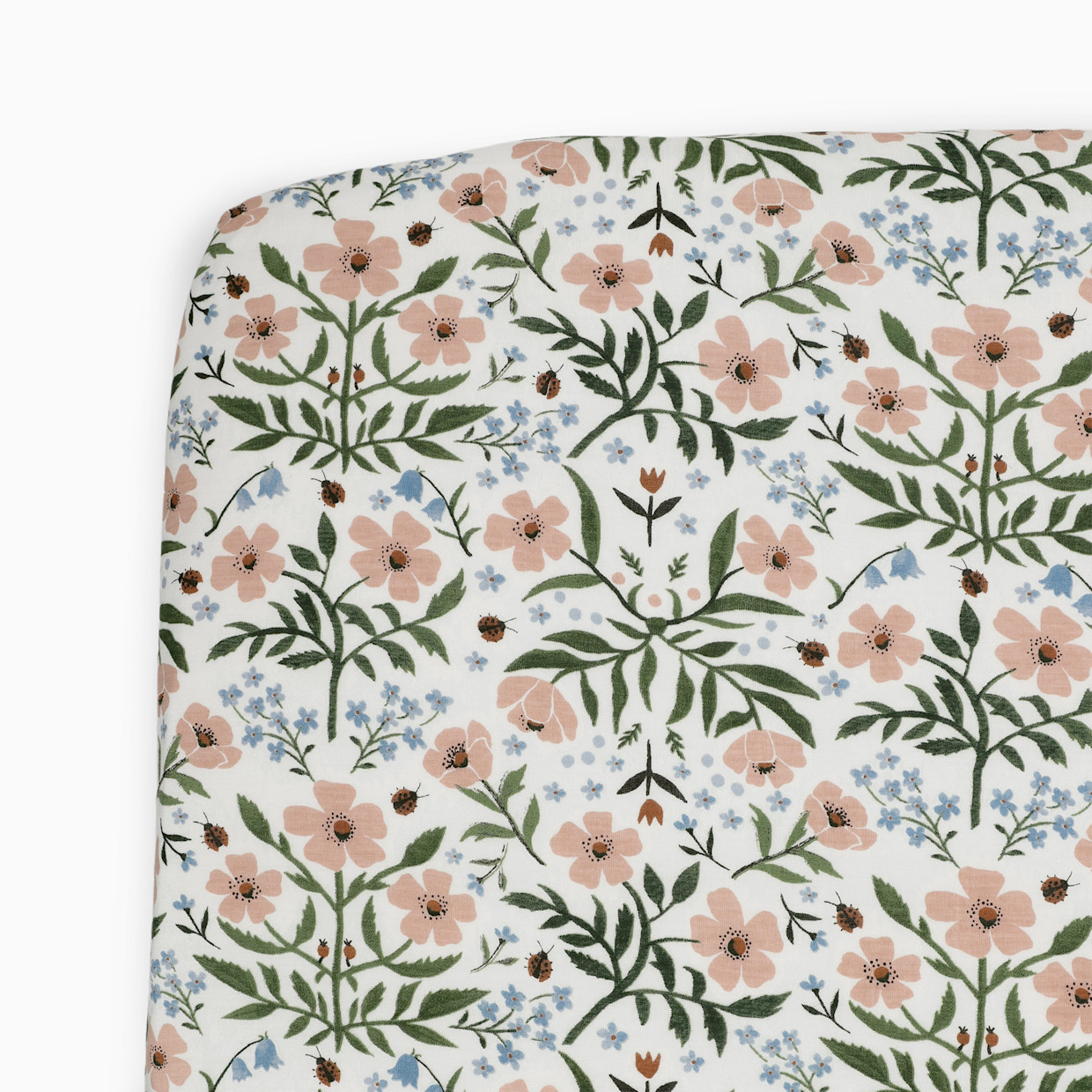 Little Unicorn Stretch Knit Crib Sheet - Wild Rose.