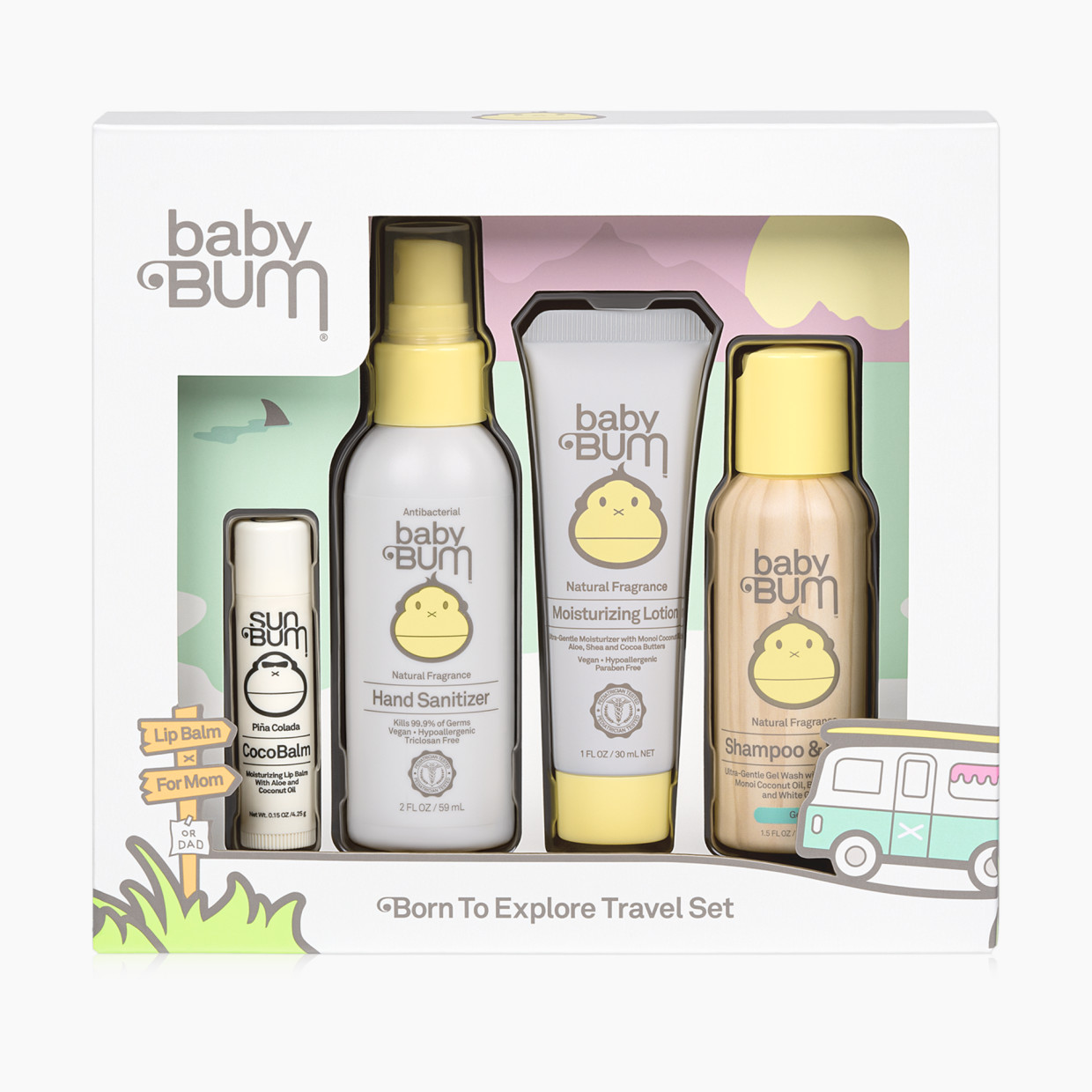 Baby Bum Born to Explore Gift Set - Natural Fragrance.