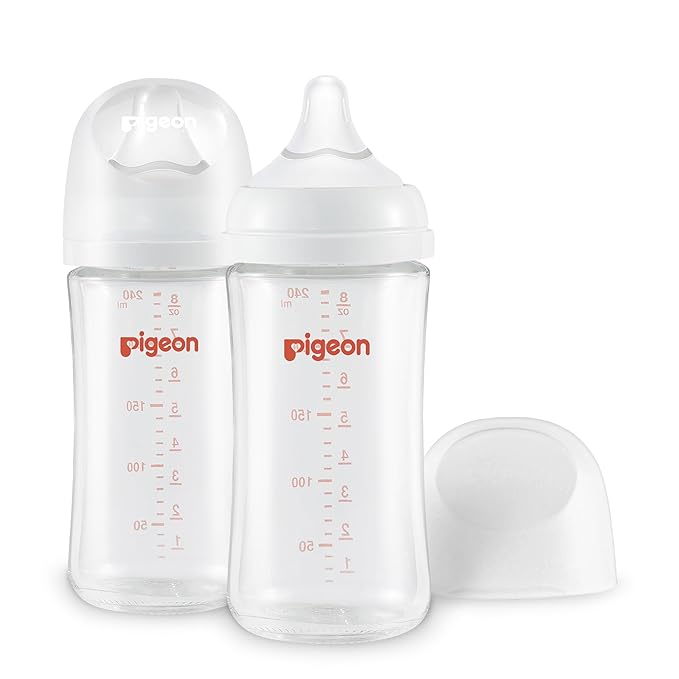 Pigeon Wide Neck Glass Nursing Bottle (2 Pack) 