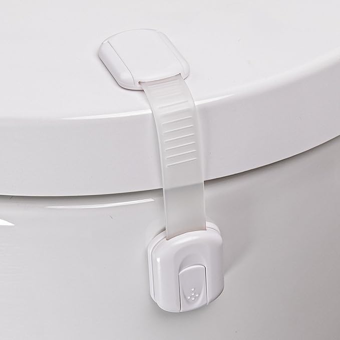 HomeBrella Babyproof Toilet Locks, 2-pack.