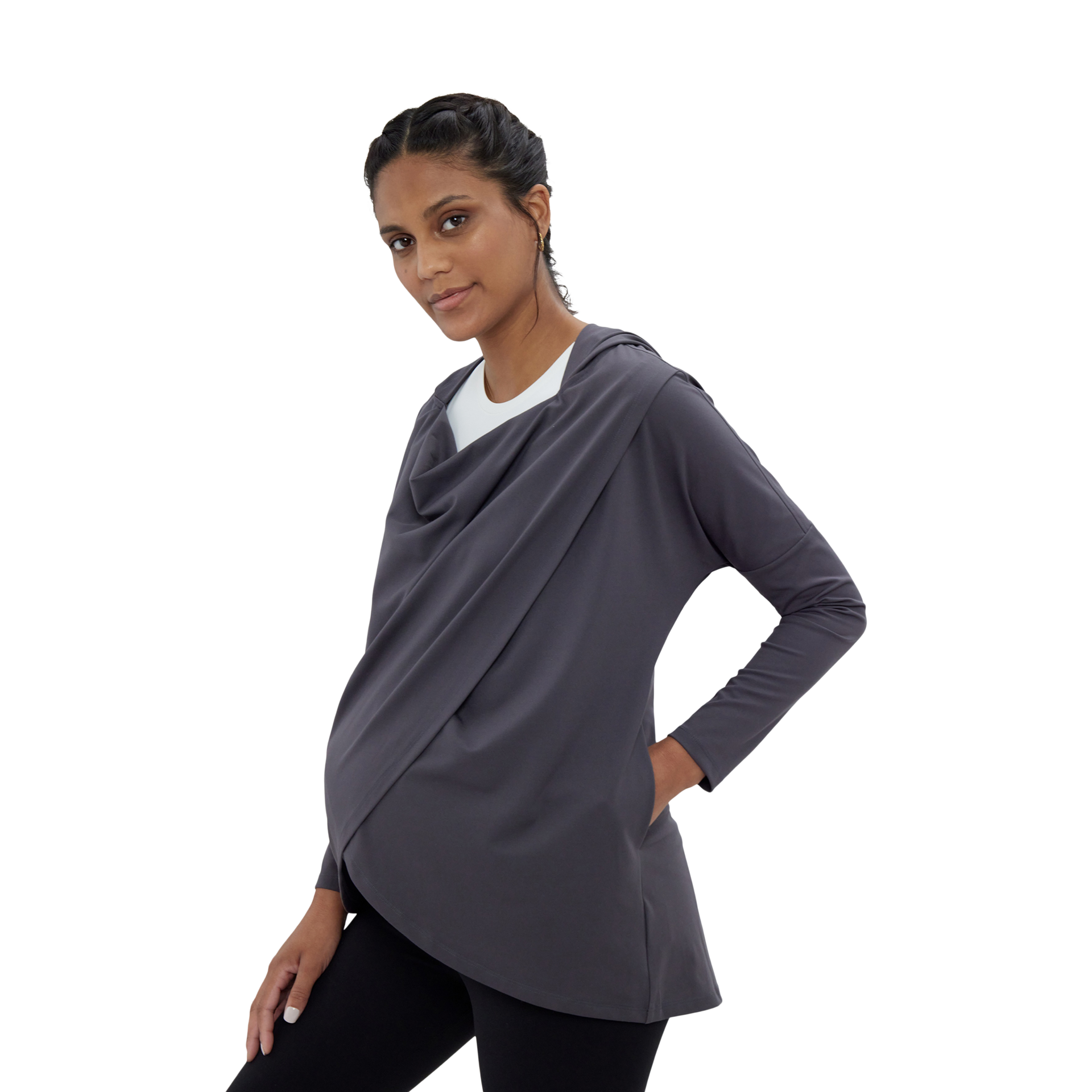 Ingrid and Isabel Active Wrap Sweatshirt.