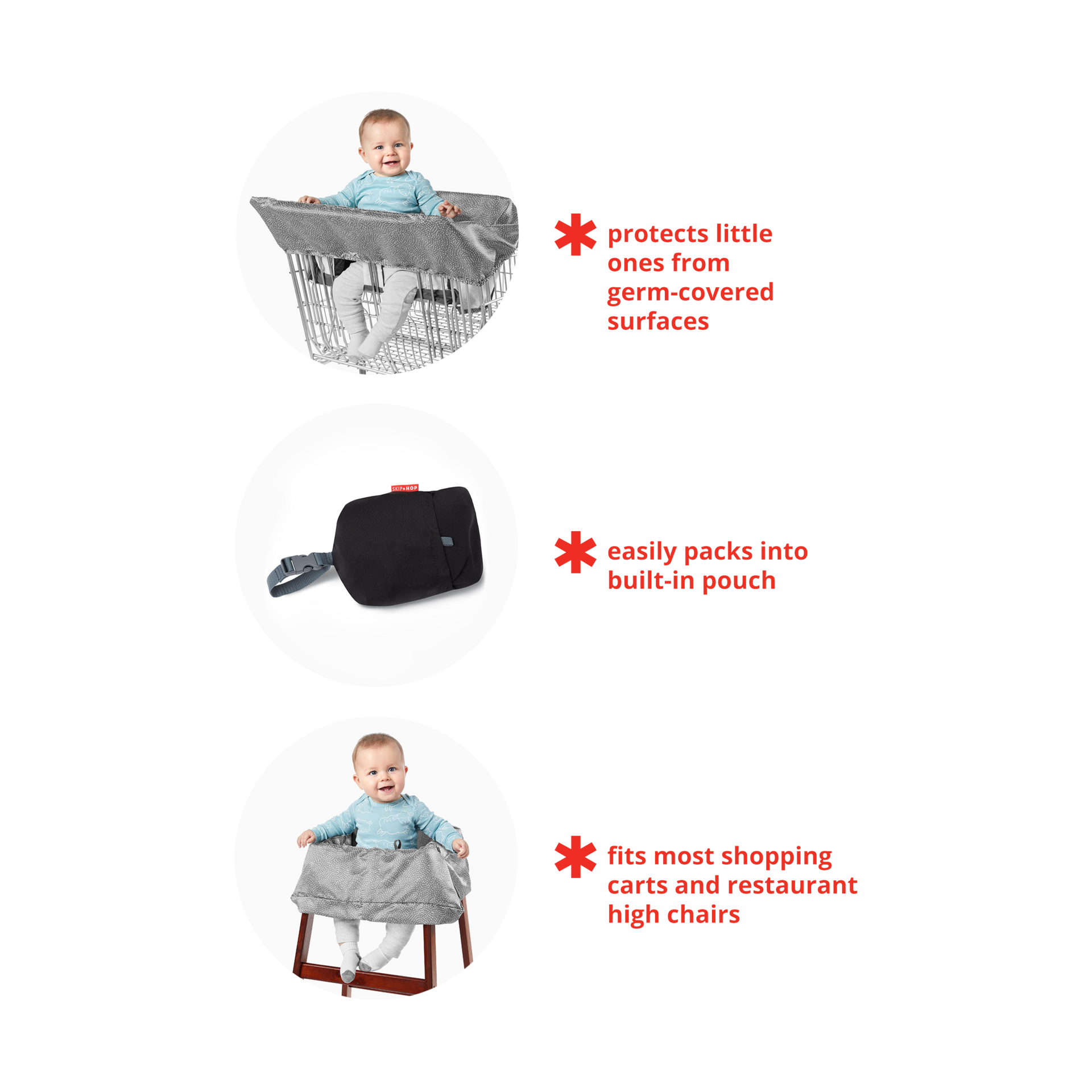 Skip Hop Take Cover Shopping Cart Cover Swirl Dot Babylist Shop