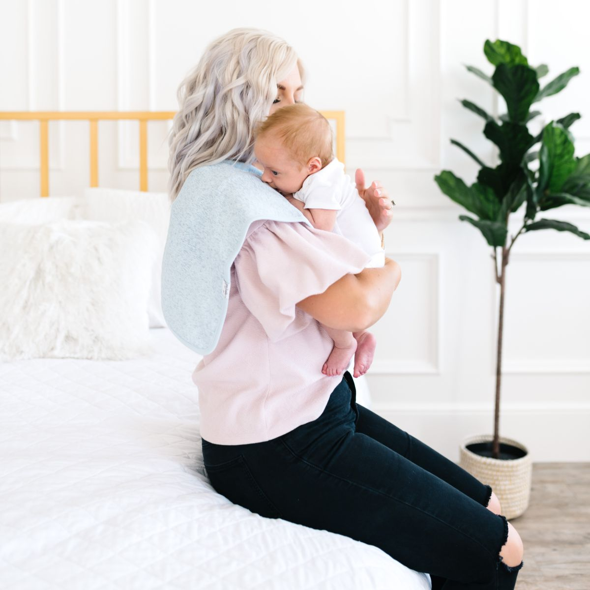 Copper Pearl Burp Cloth Set - Lennon.
