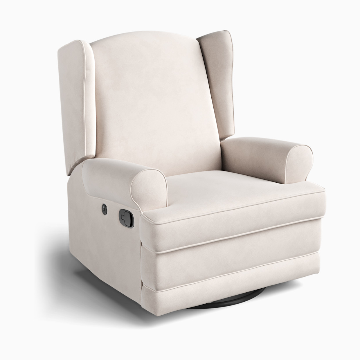 Storkcraft Serenity Wingback Upholstered Recline Glider - Ivory.