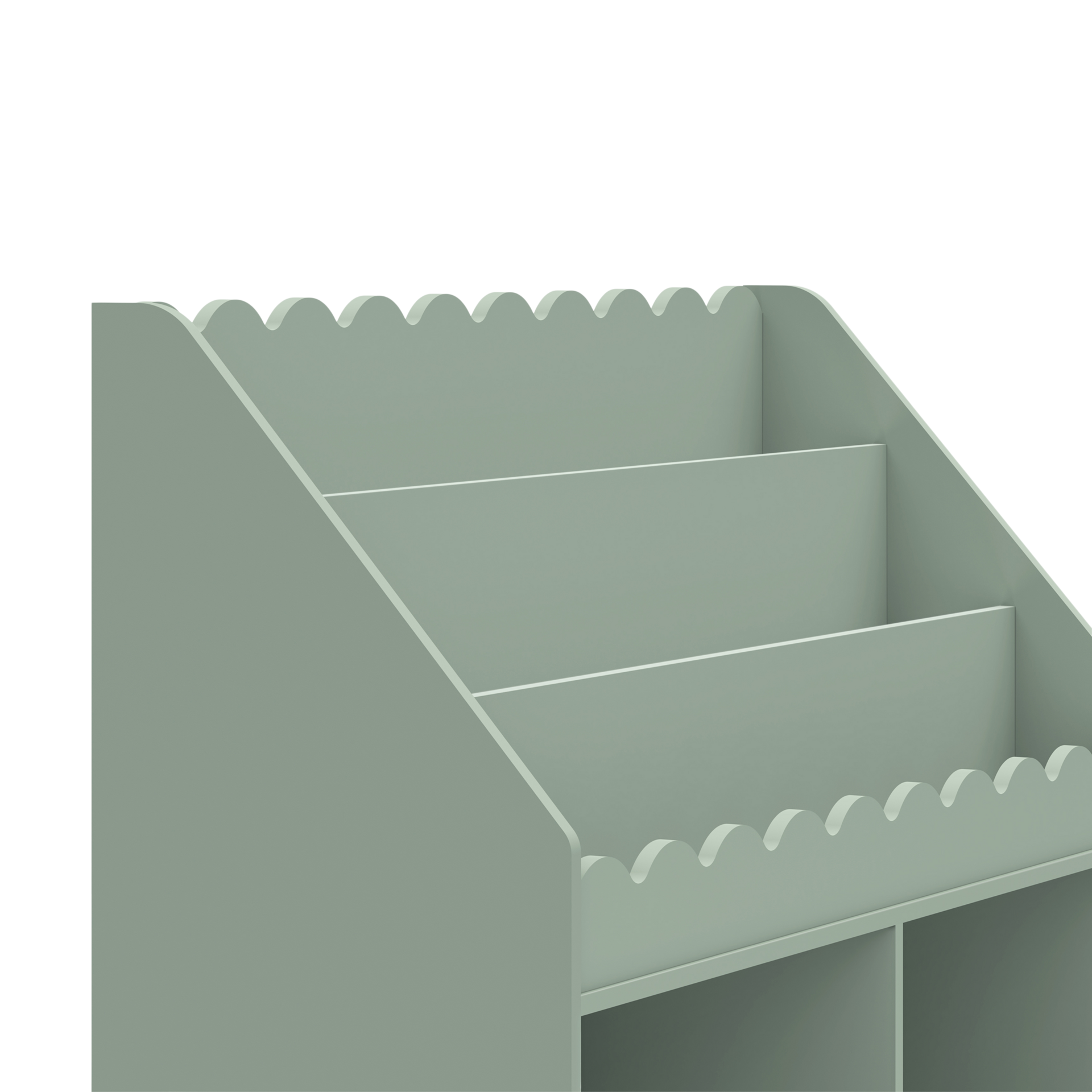daVinci Sammy Scallop Bookcase - Light Sage.