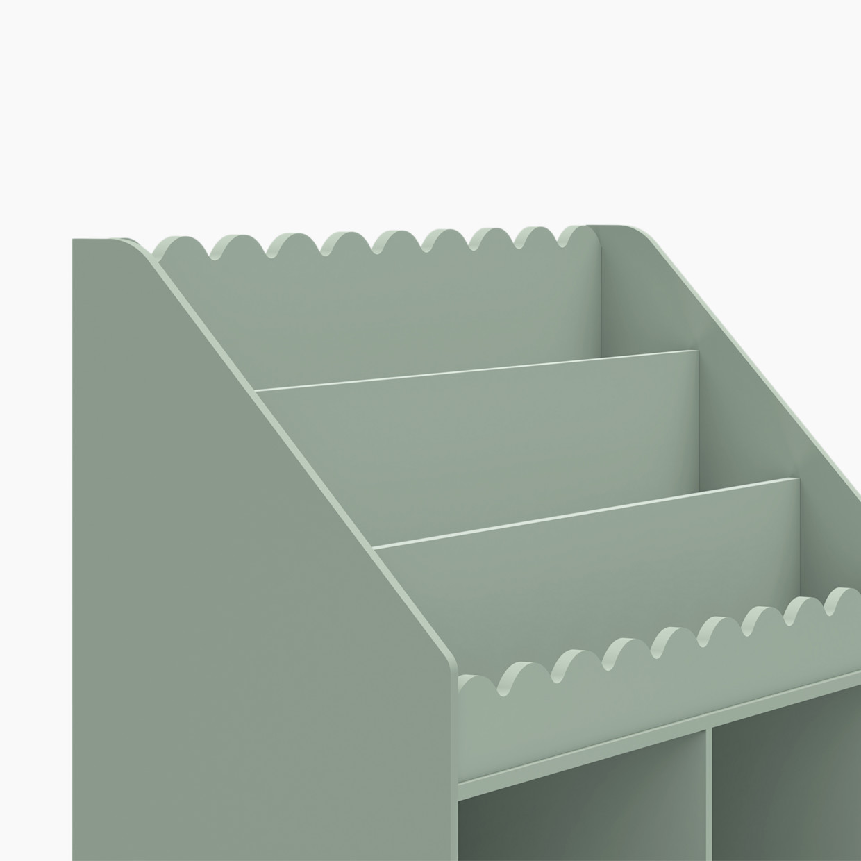 daVinci Sammy Scallop Bookcase - Light Sage.