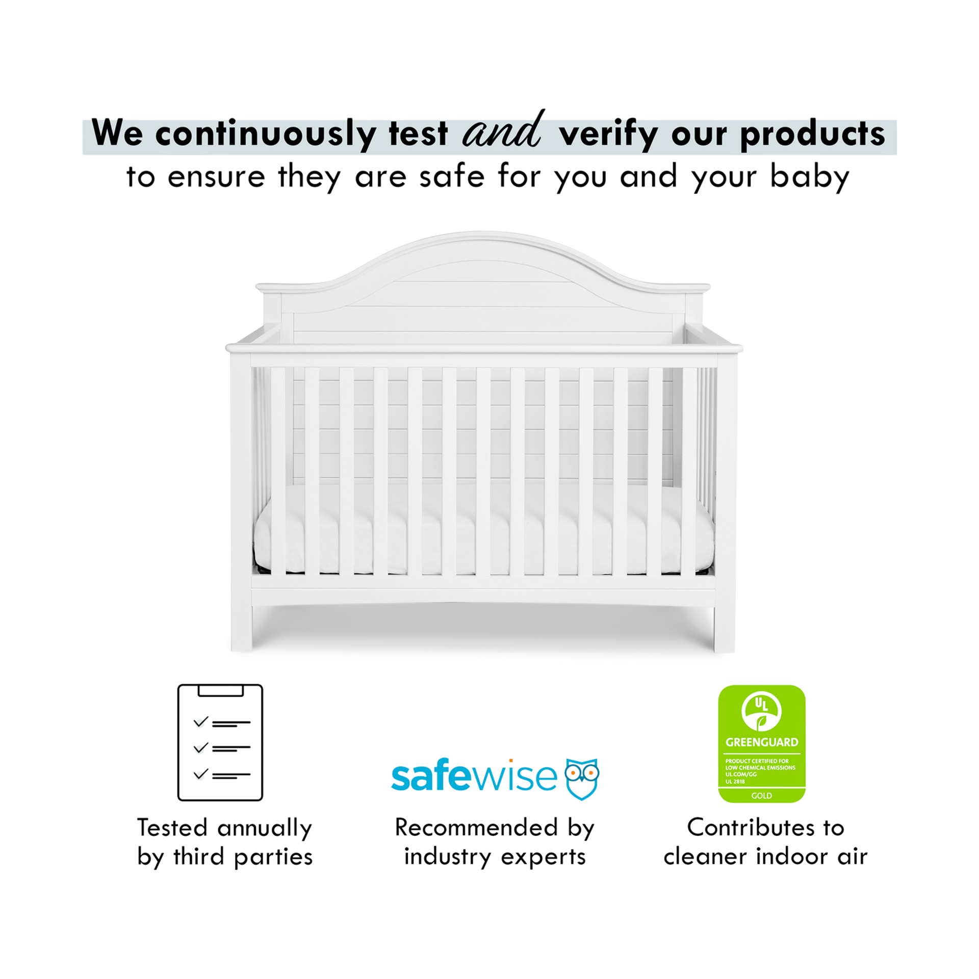 Carter's by DaVinci Nolan 4in1 Convertible Crib White Babylist Shop