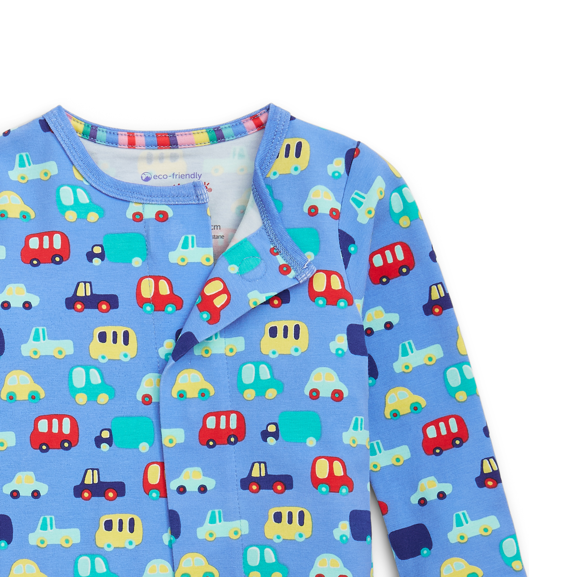 Magnetic Me Cloudstretch Magnetic Footie (2-Pack) - Blue Multi, 0-3 M.