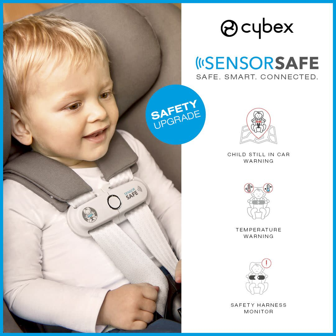 Cybex Cloud T Comfort Extend Infant Car Seat with SensorSafe - Sepia Black.