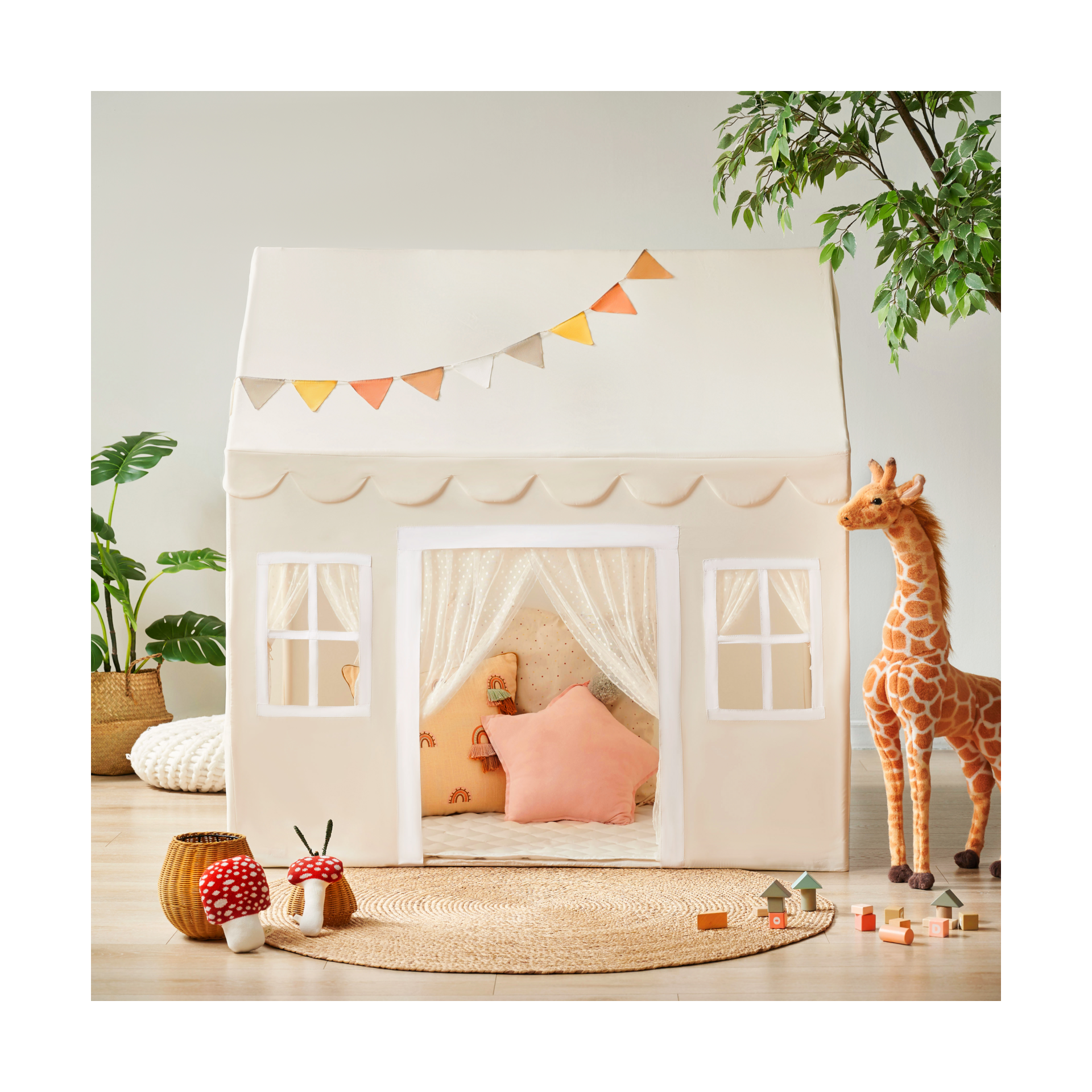 Tiny Land Natural Cream Playhouse.