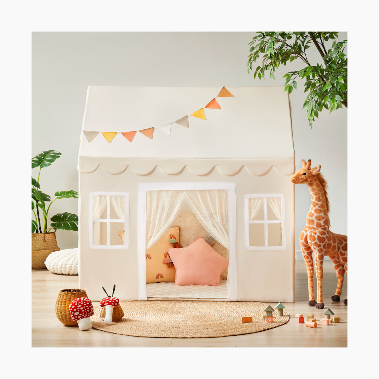 Tiny Land Natural Cream Playhouse.