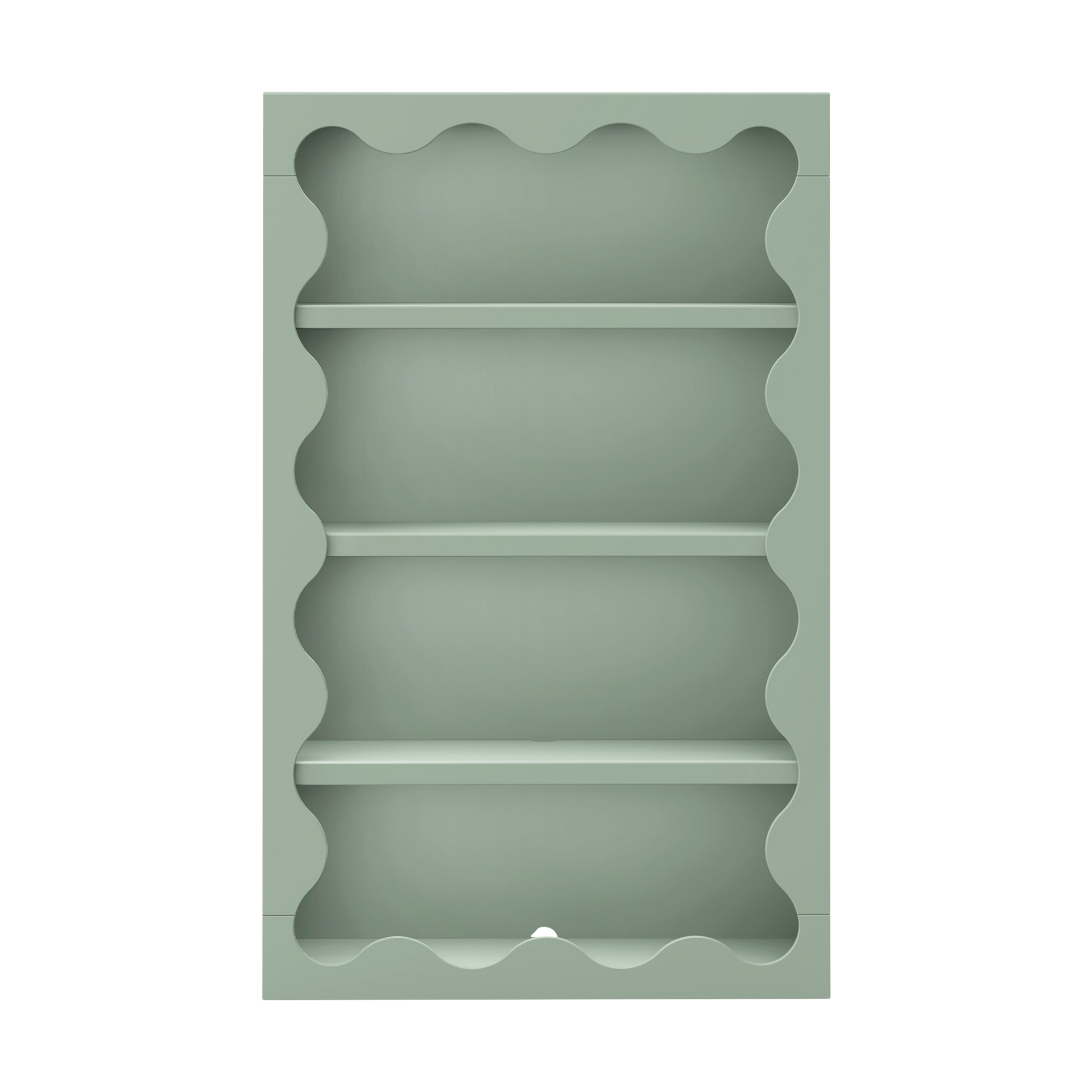 babyletto Lido Wave Bookcase - Light Sage.