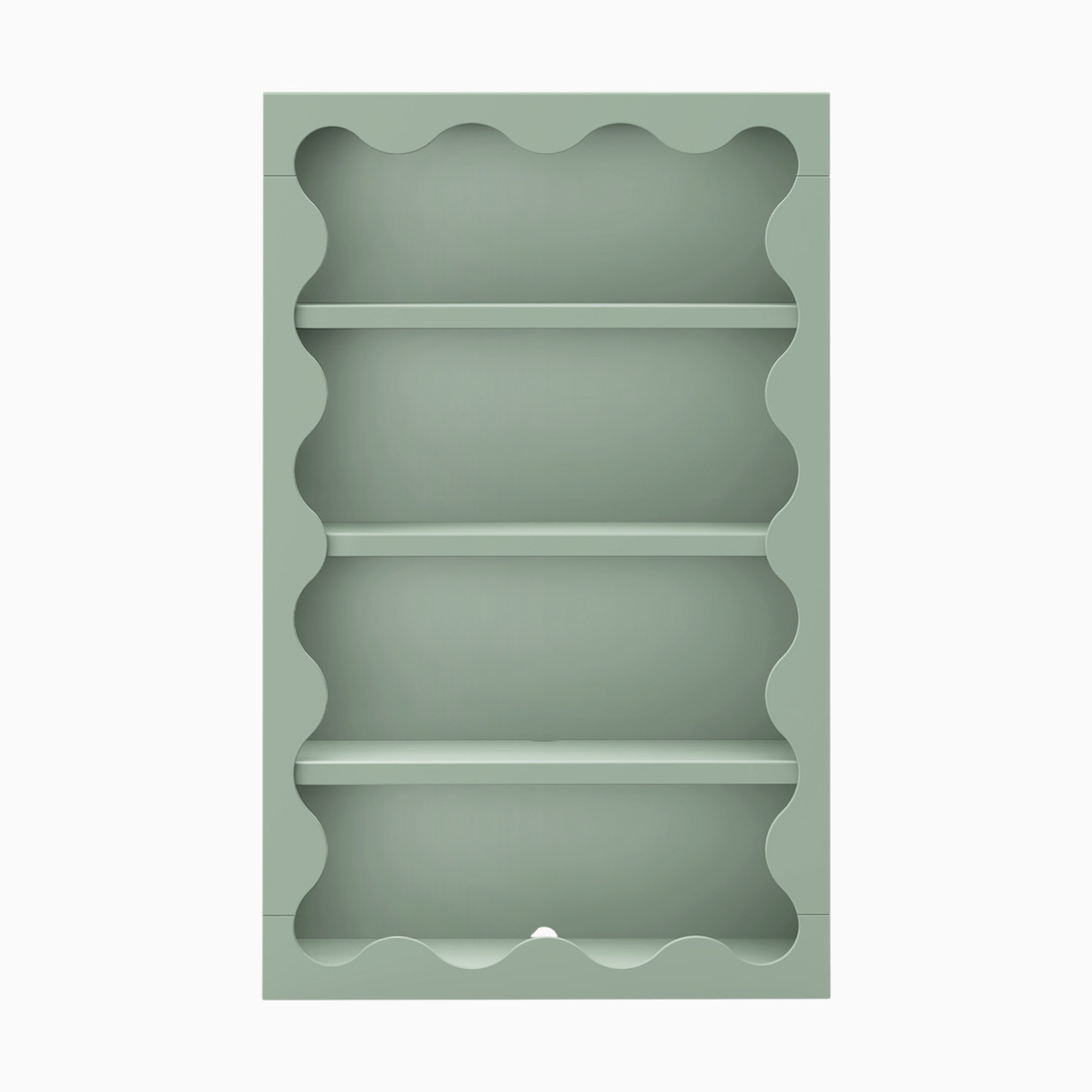 babyletto Lido Wave Bookcase - Light Sage.