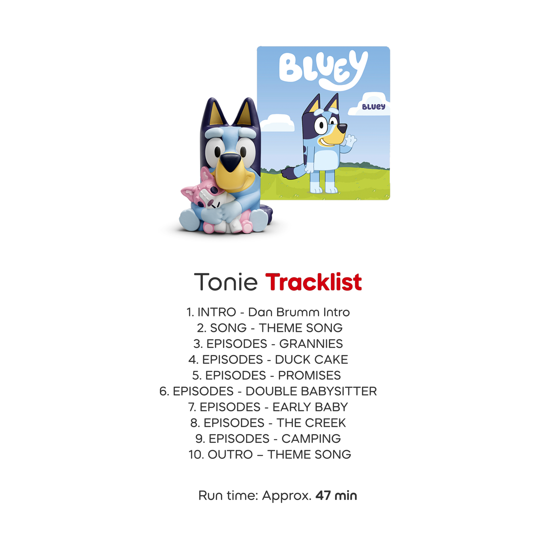tonies Classic Tonies 3-Pack, 3+ - Tonies Bluey 3-Pack Set.