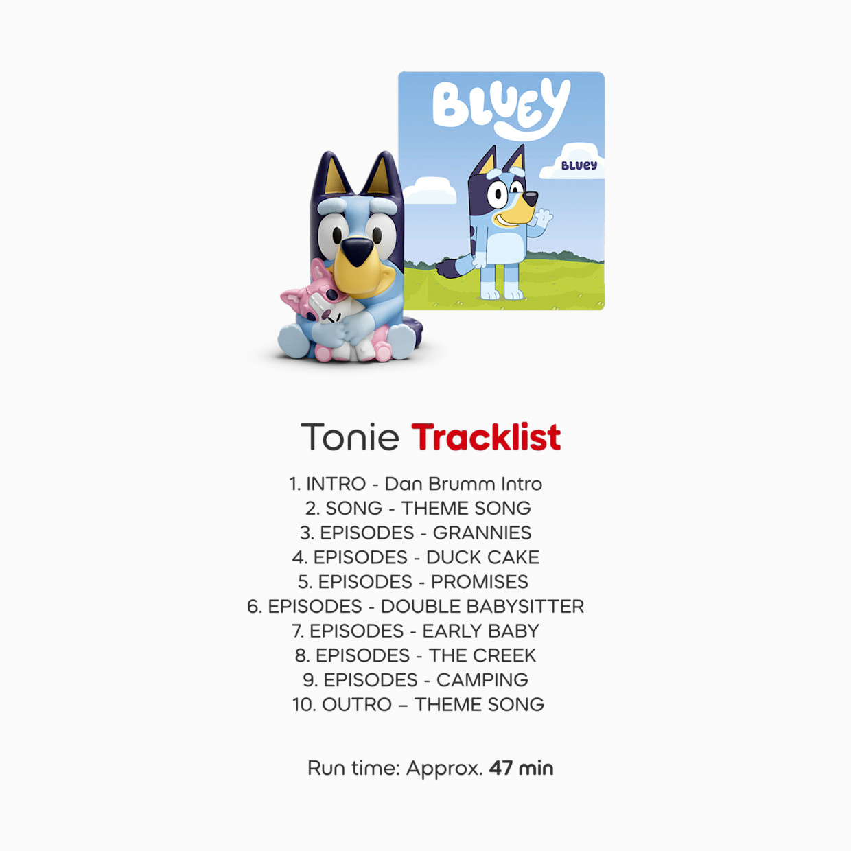tonies Classic Tonies 3-Pack, 3+ - Tonies Bluey 3-Pack Set.