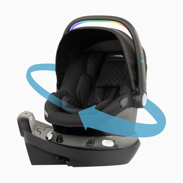 Evenflo Revolve180 LiteMax NXT Rotational Infant Car Seat with SensorySoothe.