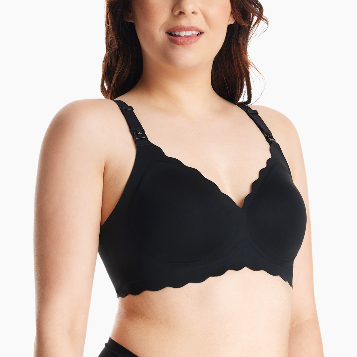 Momcozy Jelly Strip Nursing Bra - Black, M.