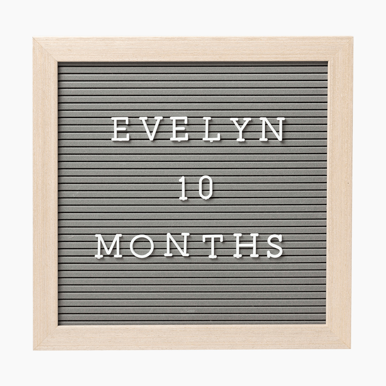 Pearhead Felt Wooden Letterboard Set - Gray.