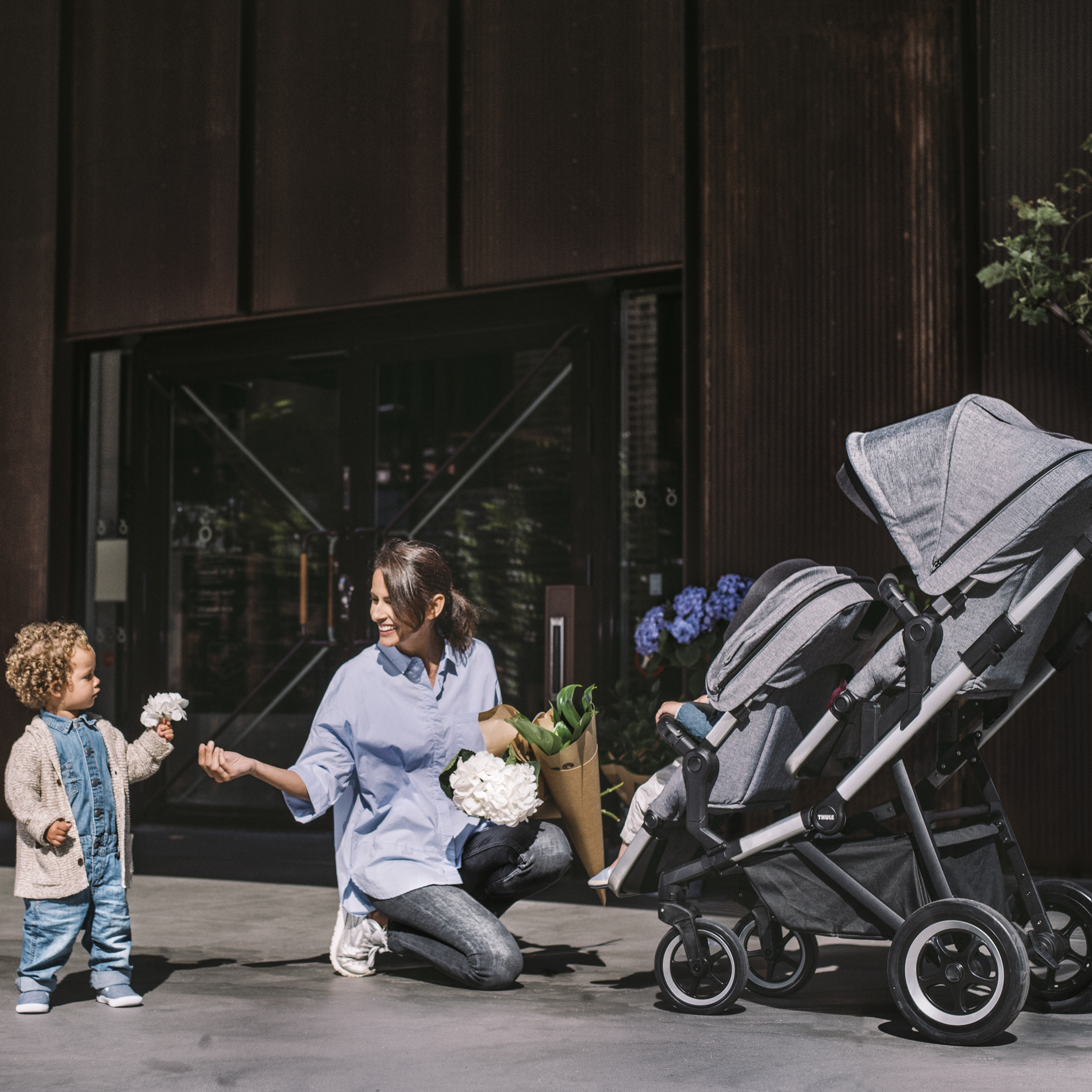 thule sleek pram