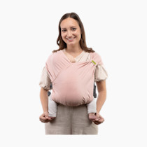 Boba Bliss Pre-Wrapped Baby Carrier with Buckle - Newborn to 7-35 lbs Light, Breathable & Easy to Adjust Hybrid Infant Sling & Toddler Carrier - Certified Hip-Healthy for 0-18 Months - Bloom